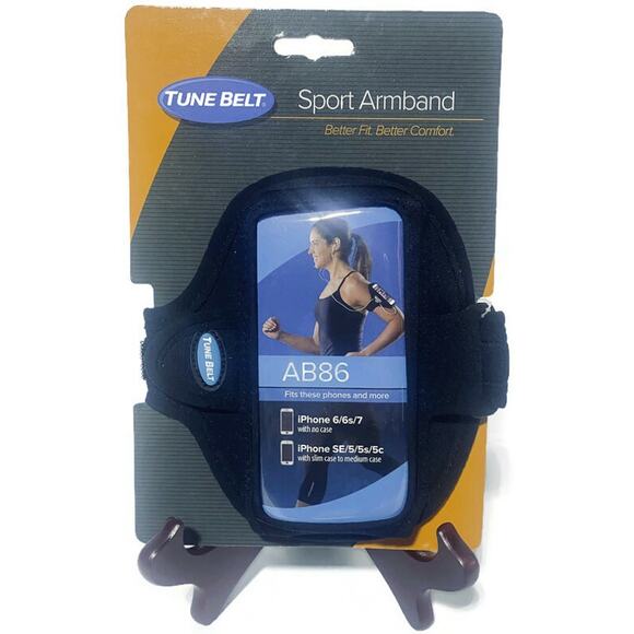 Tune Belt Sport Armband AB86 For iPhone Black NEW - Picture 1 of 5